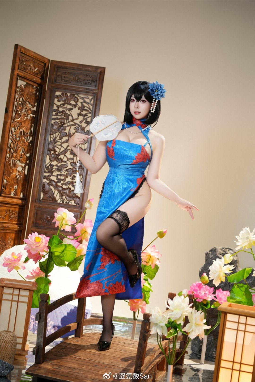 涩氨酸San《碧蓝航线》建武旗袍COSPLAY
