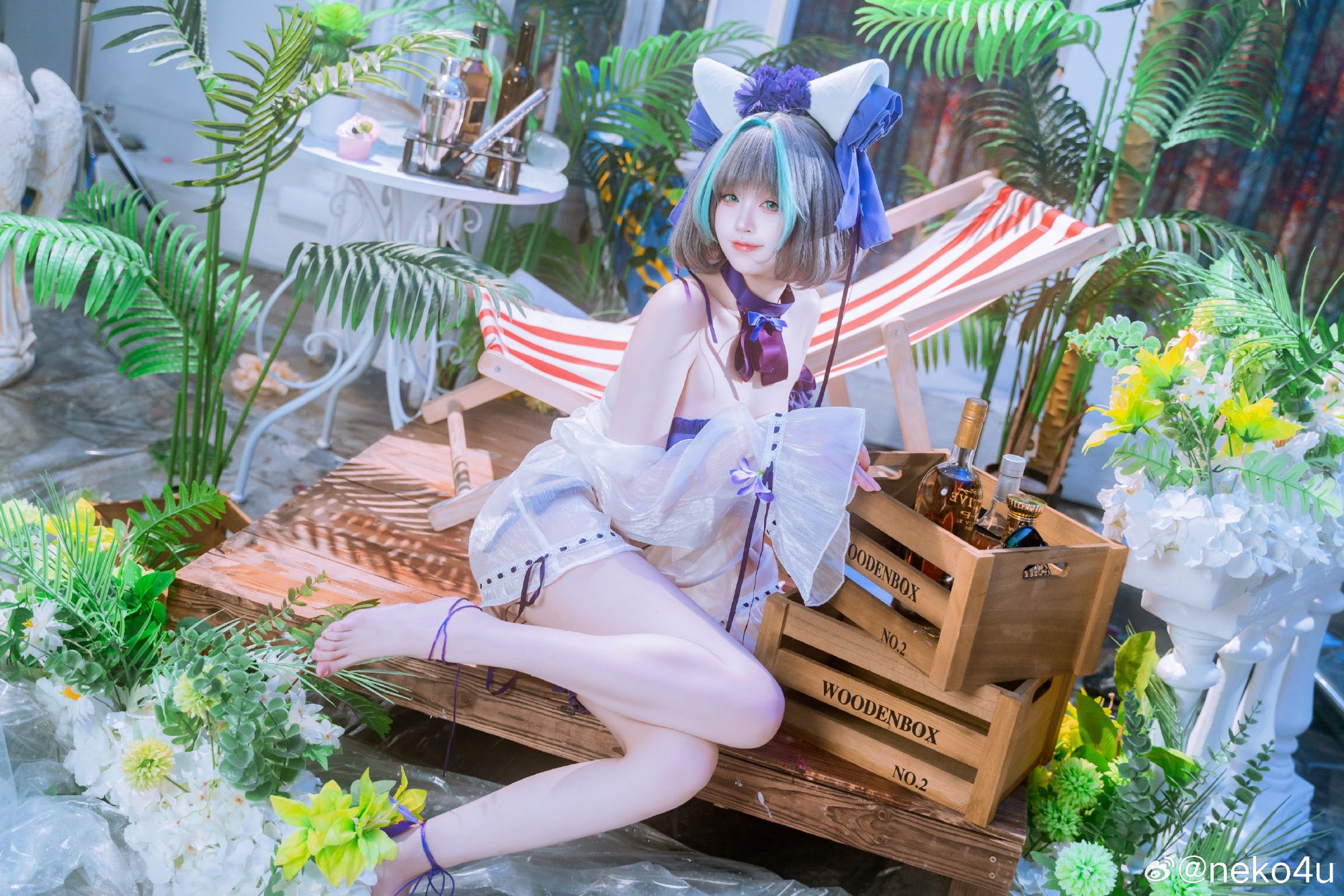 neko4u柴郡泳装COSPLAY写真