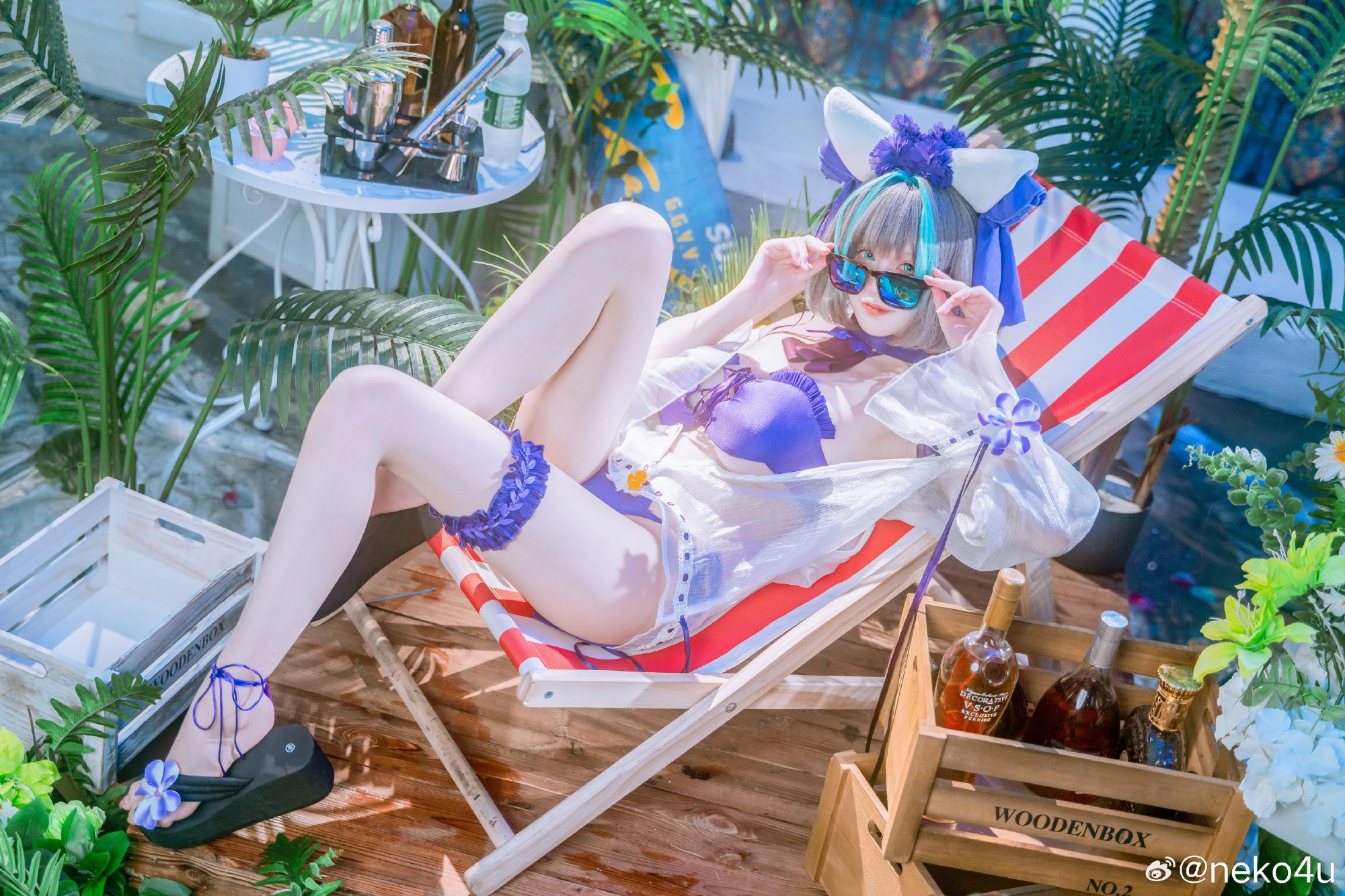 neko4u柴郡泳装COSPLAY写真