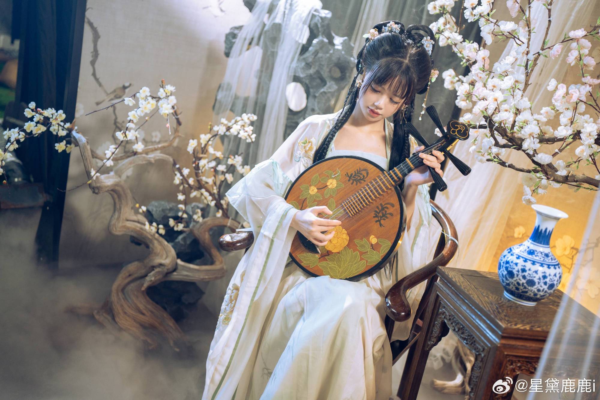 星黛鹿鹿i绿衣汉服COSPLAY写真