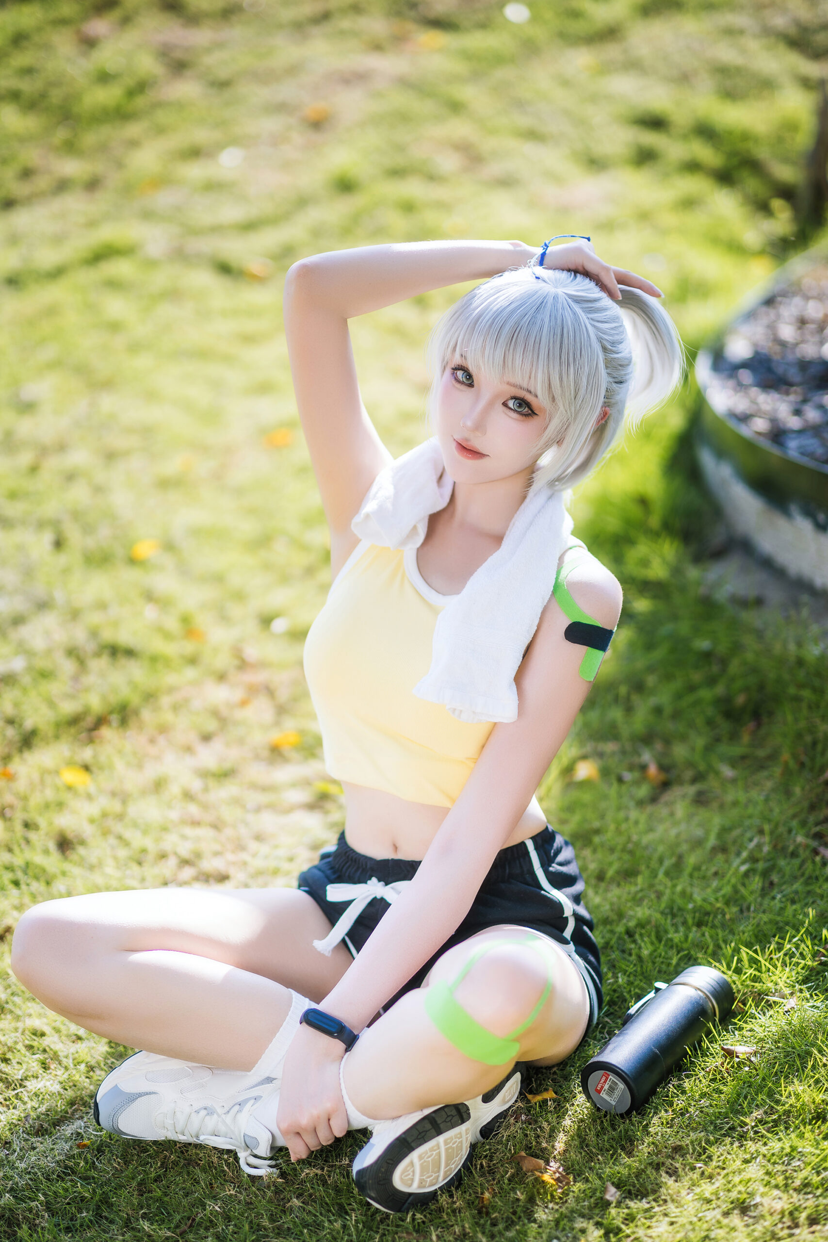 瓜希酱COSPLAY写真白月魁运动服