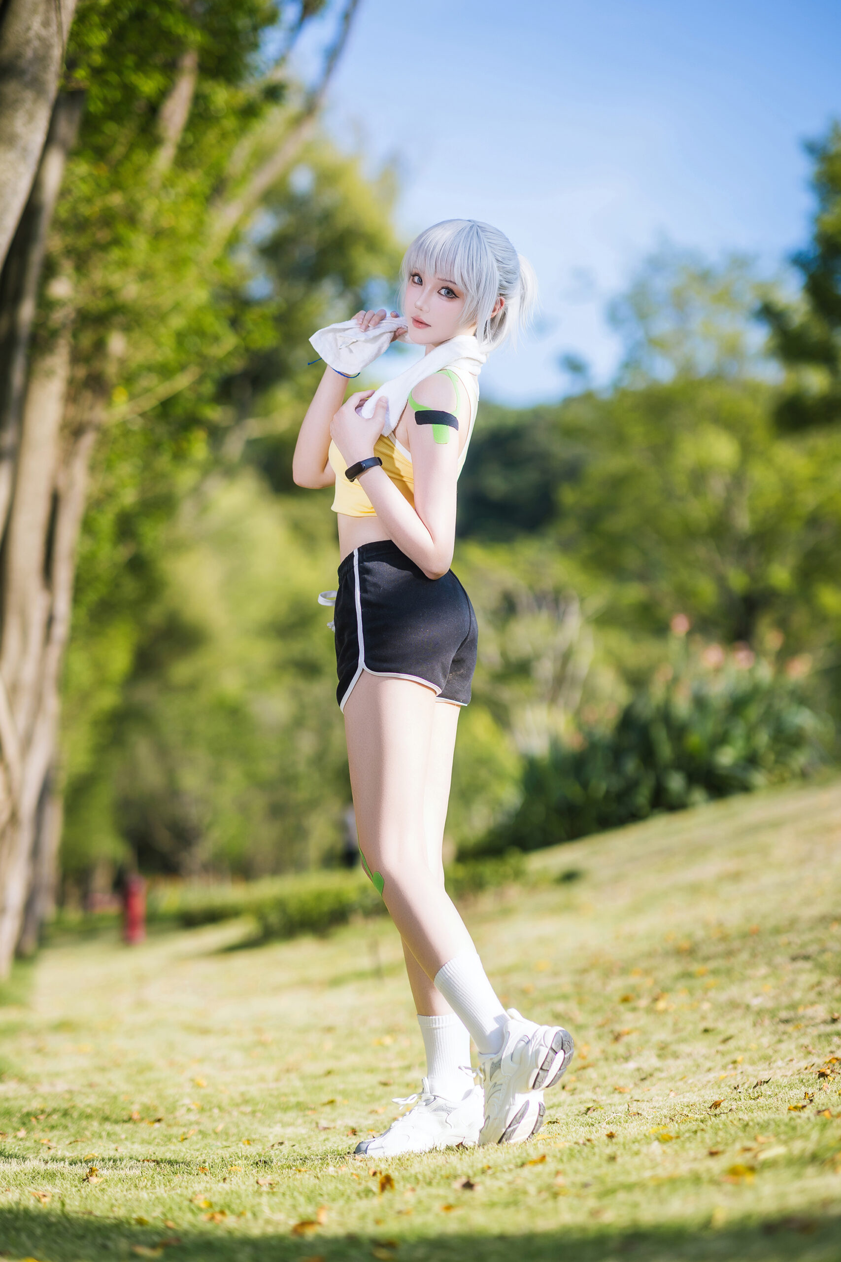瓜希酱COSPLAY写真白月魁运动服