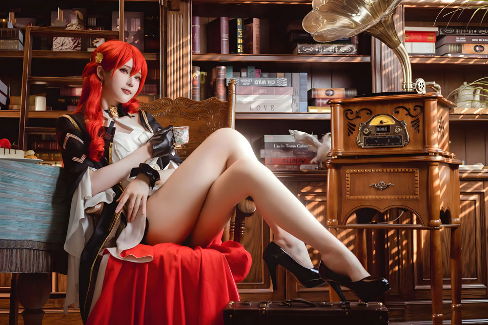 花兮_honoka 铁道 姬子COSPLAY图片写真在线看