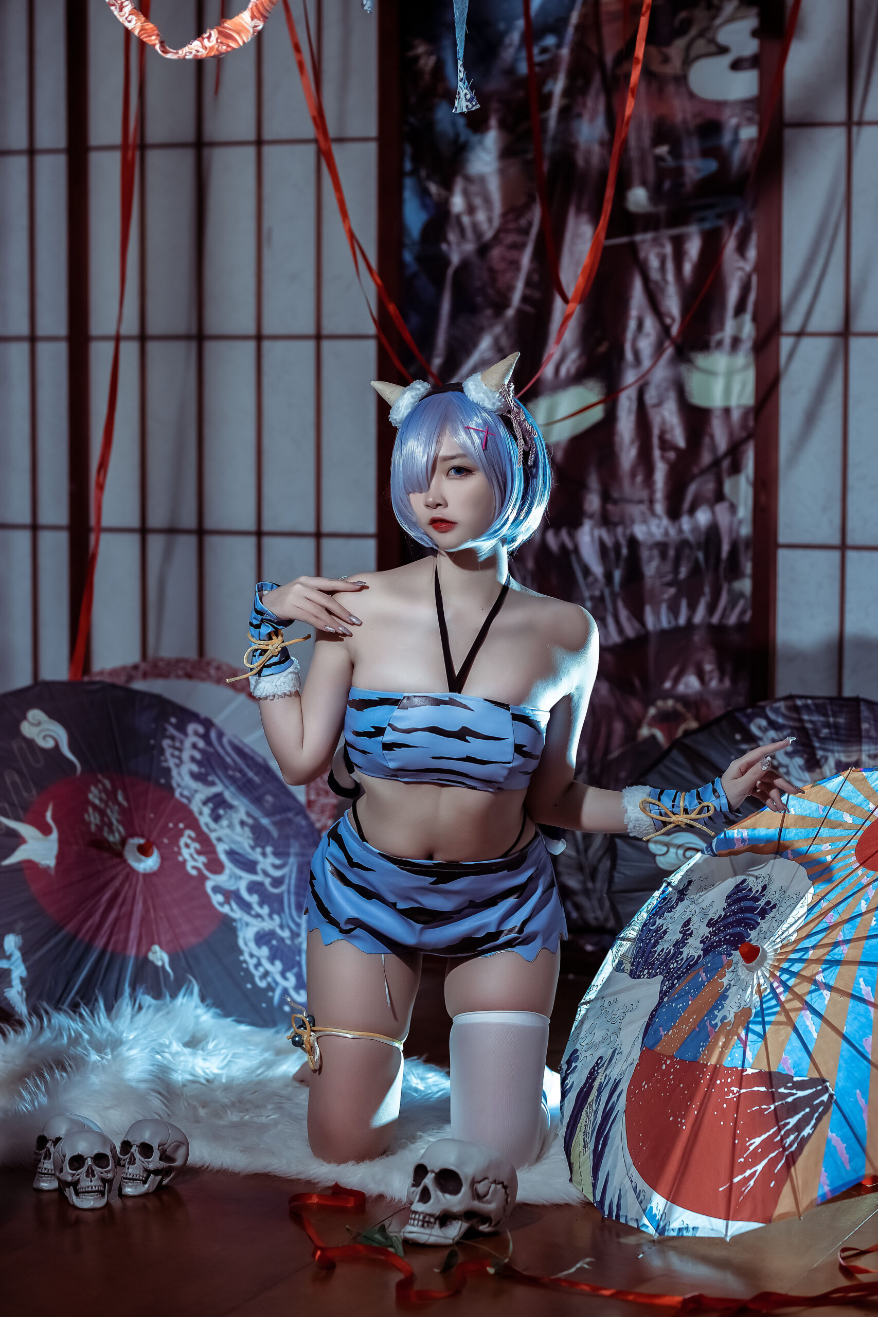 二佐Nisa 蕾姆夏日鬼衣COS写真图集在线看