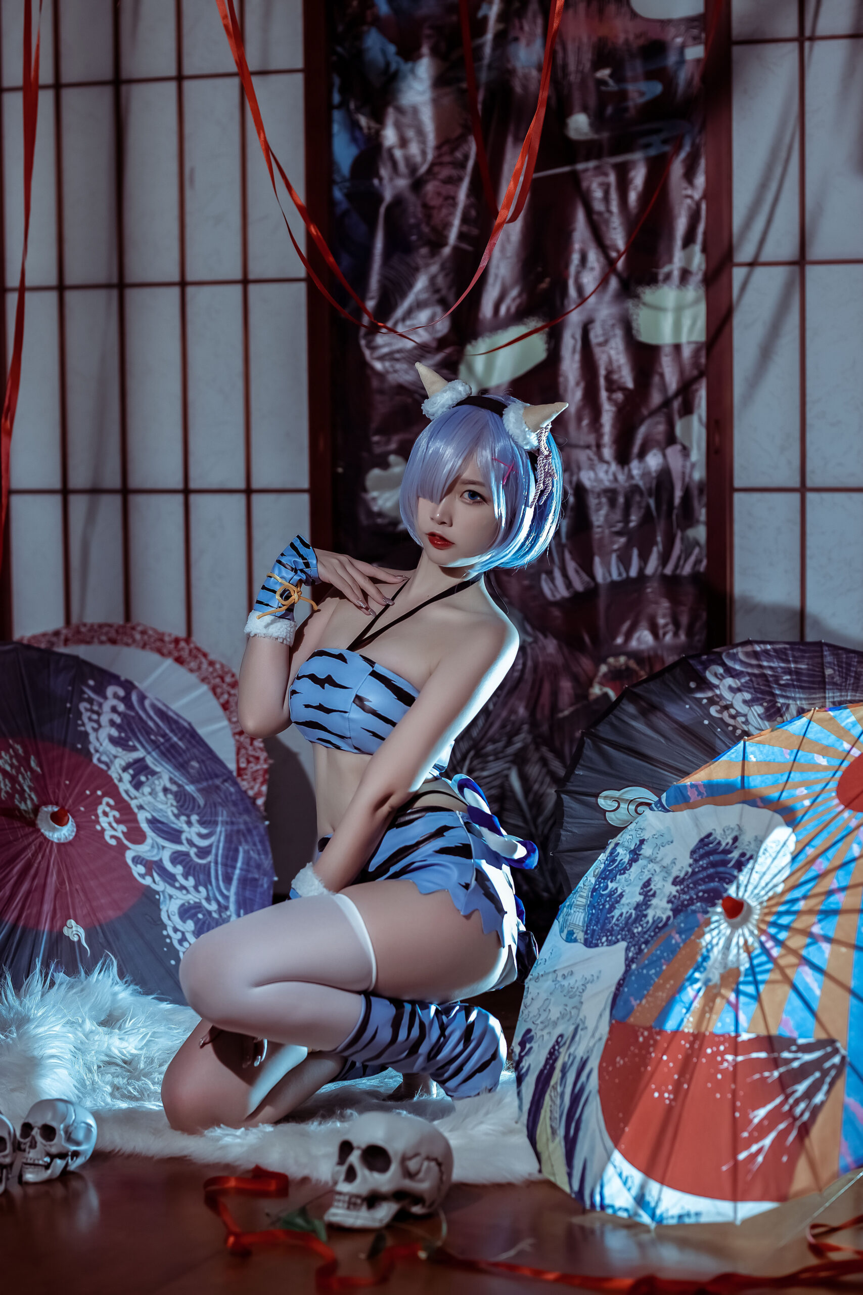 二佐Nisa 蕾姆夏日鬼衣COS写真图集在线看