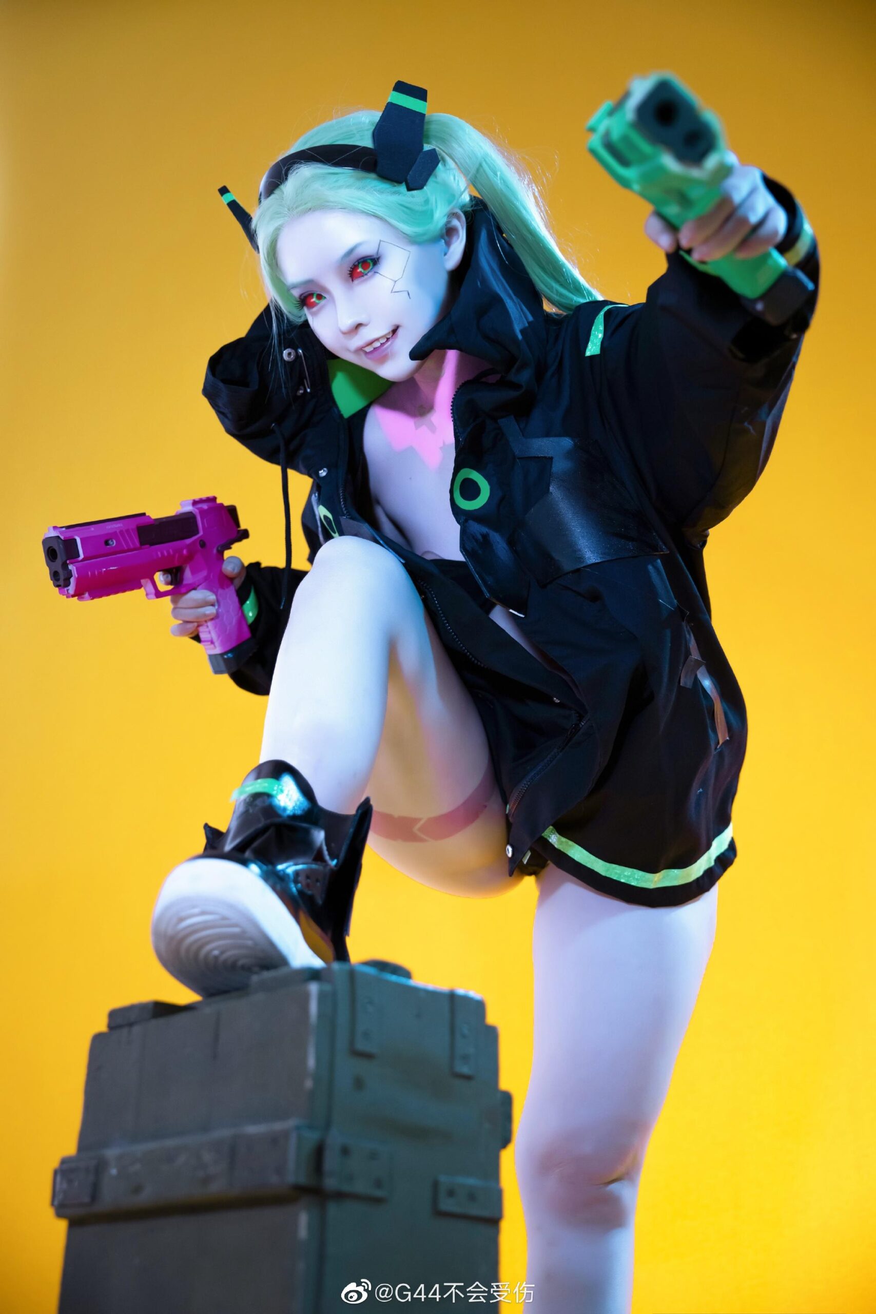 G44不会受伤 COS《赛博朋克边缘行者》瑞贝卡Rebecca角色 G44不会受伤 COS《赛博朋克边缘行者》瑞贝卡Rebecca角色