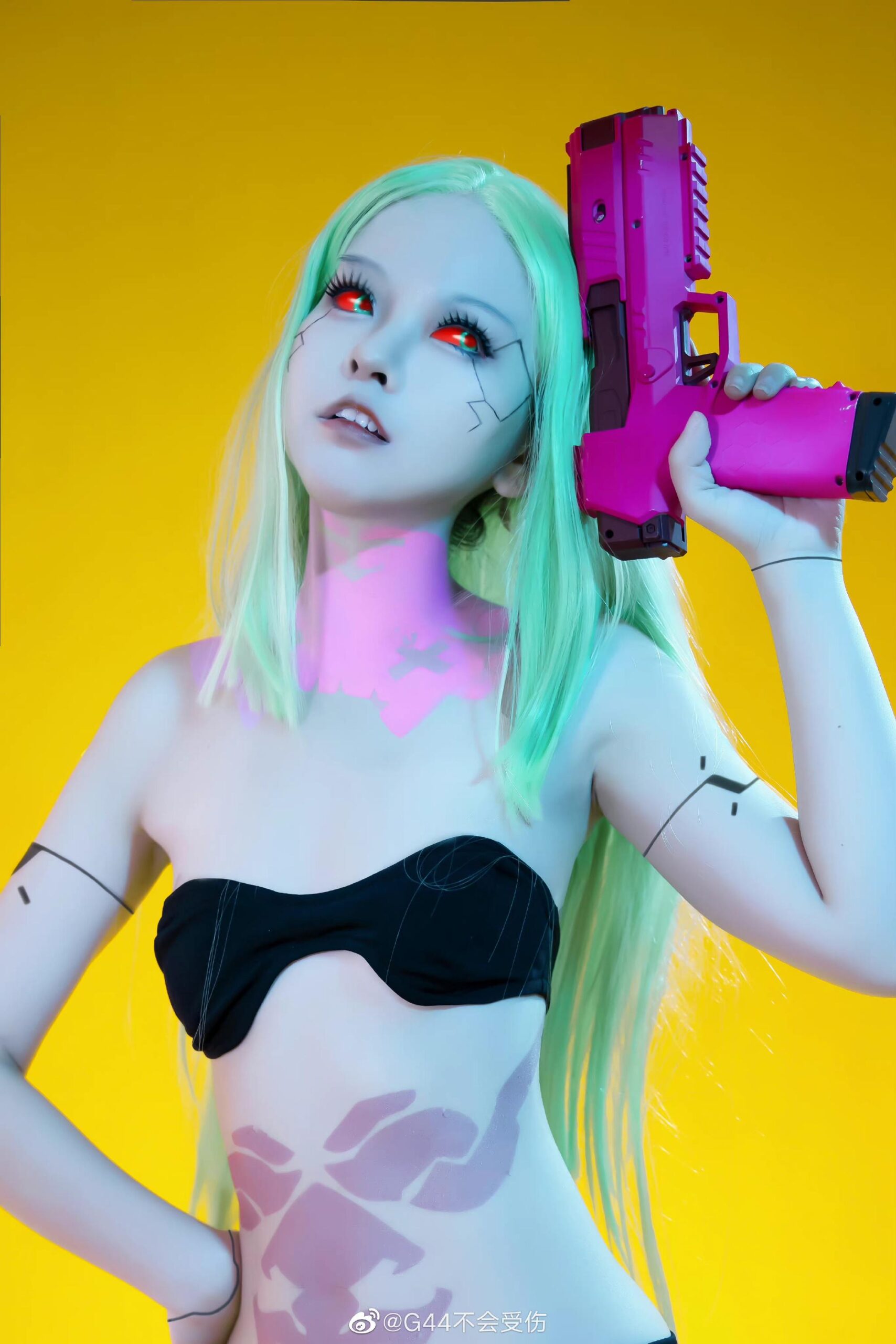 G44不会受伤 COS《赛博朋克边缘行者》瑞贝卡Rebecca角色 G44不会受伤 COS《赛博朋克边缘行者》瑞贝卡Rebecca角色