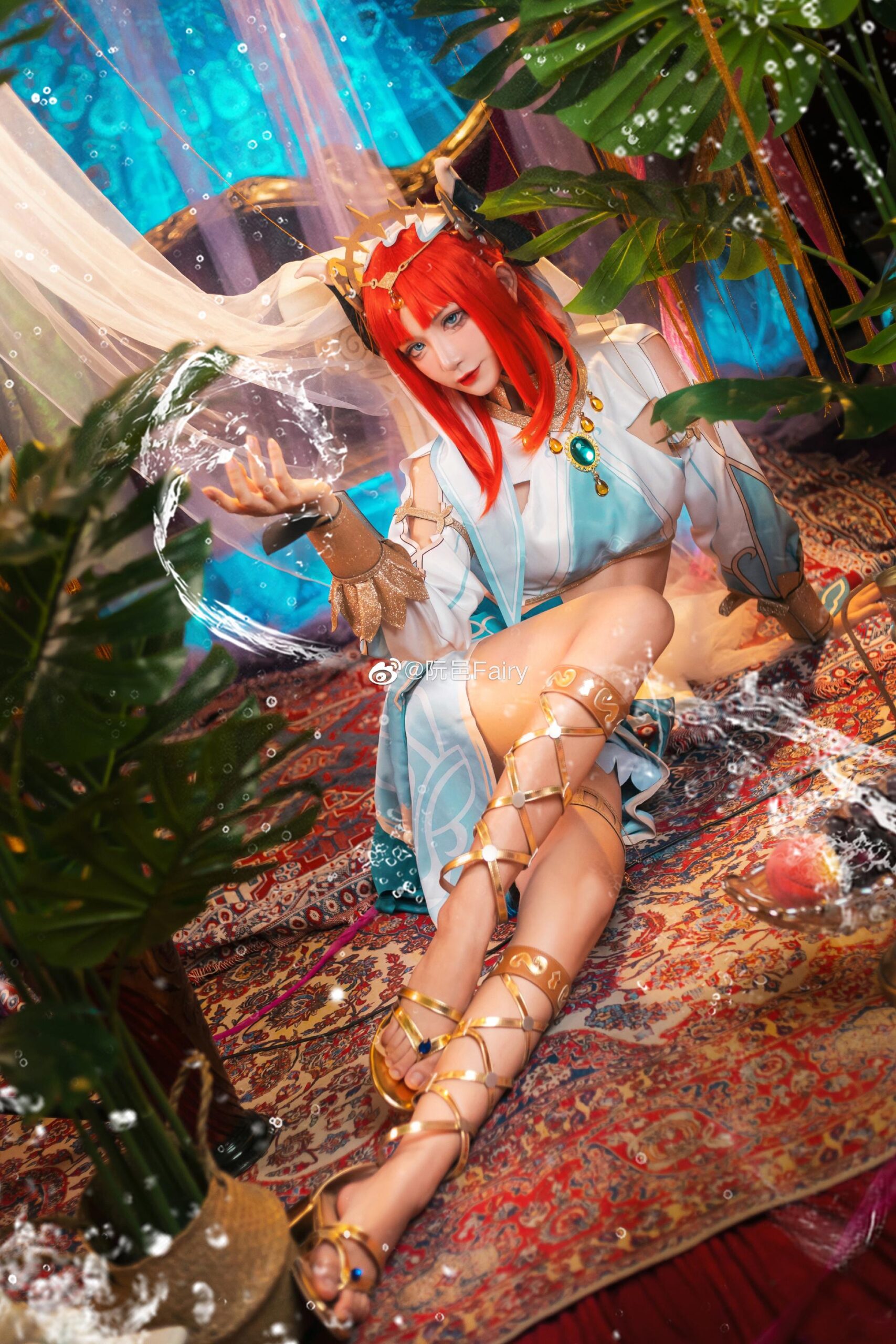 阮邑Fairy《原神》妮露cosplay图片