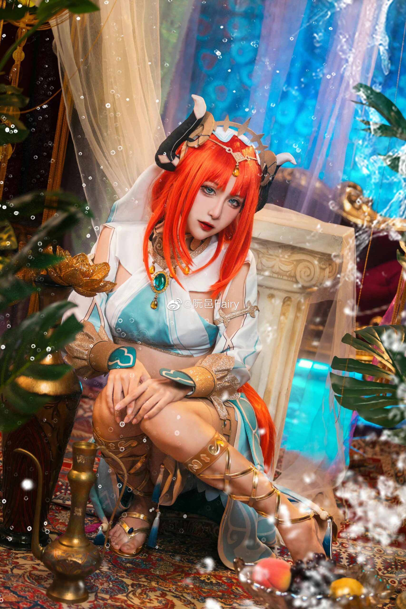 阮邑Fairy《原神》妮露cosplay图片