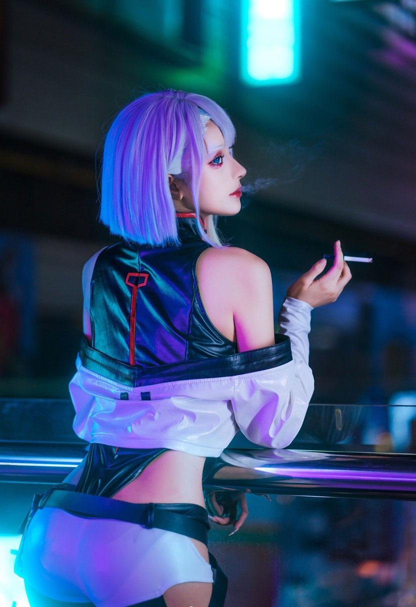 奶狮_《赛博朋克边缘行者》Lucy露西COS美图 奶狮_《赛博朋克边缘行者》Lucy露西COS美图