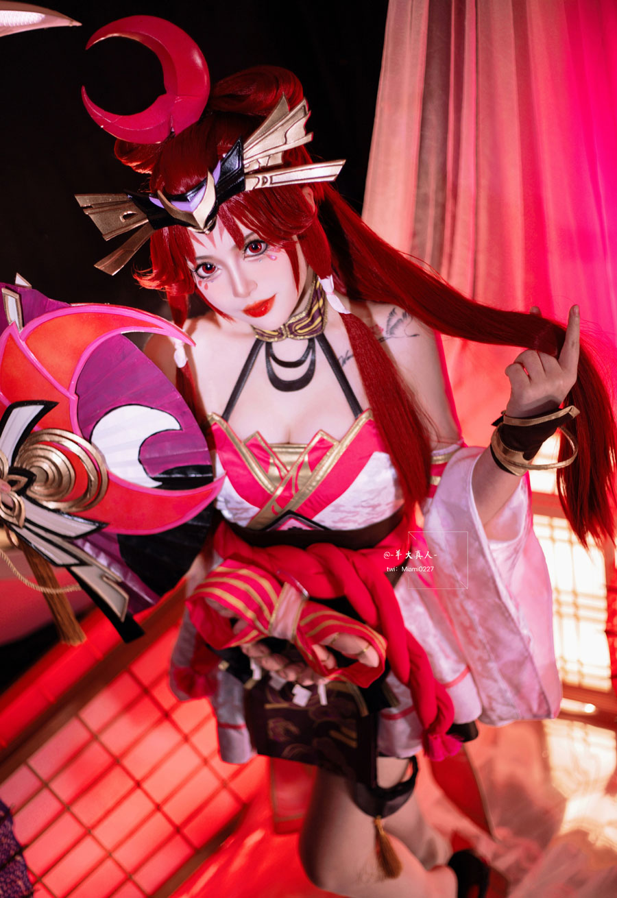 羊大真人COS《王者荣耀》不知火舞「绯月行」