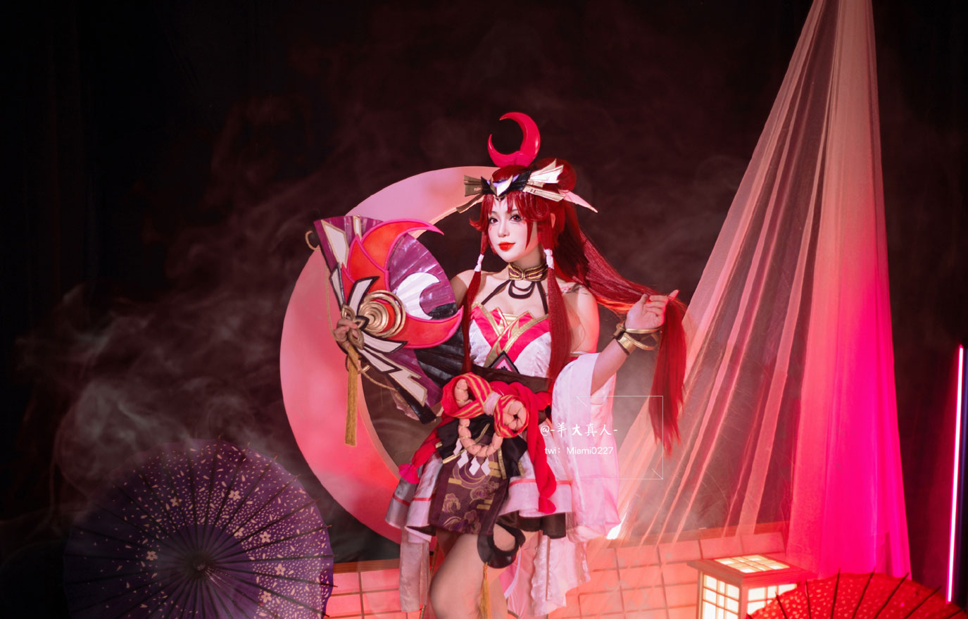 羊大真人COS《王者荣耀》不知火舞「绯月行」