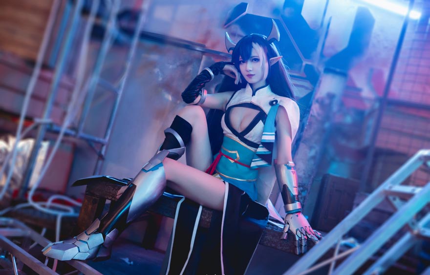 弥音音ww《我的勇者》新魔女「太虚之影·娜贝离诗」COSPLAY太好看了