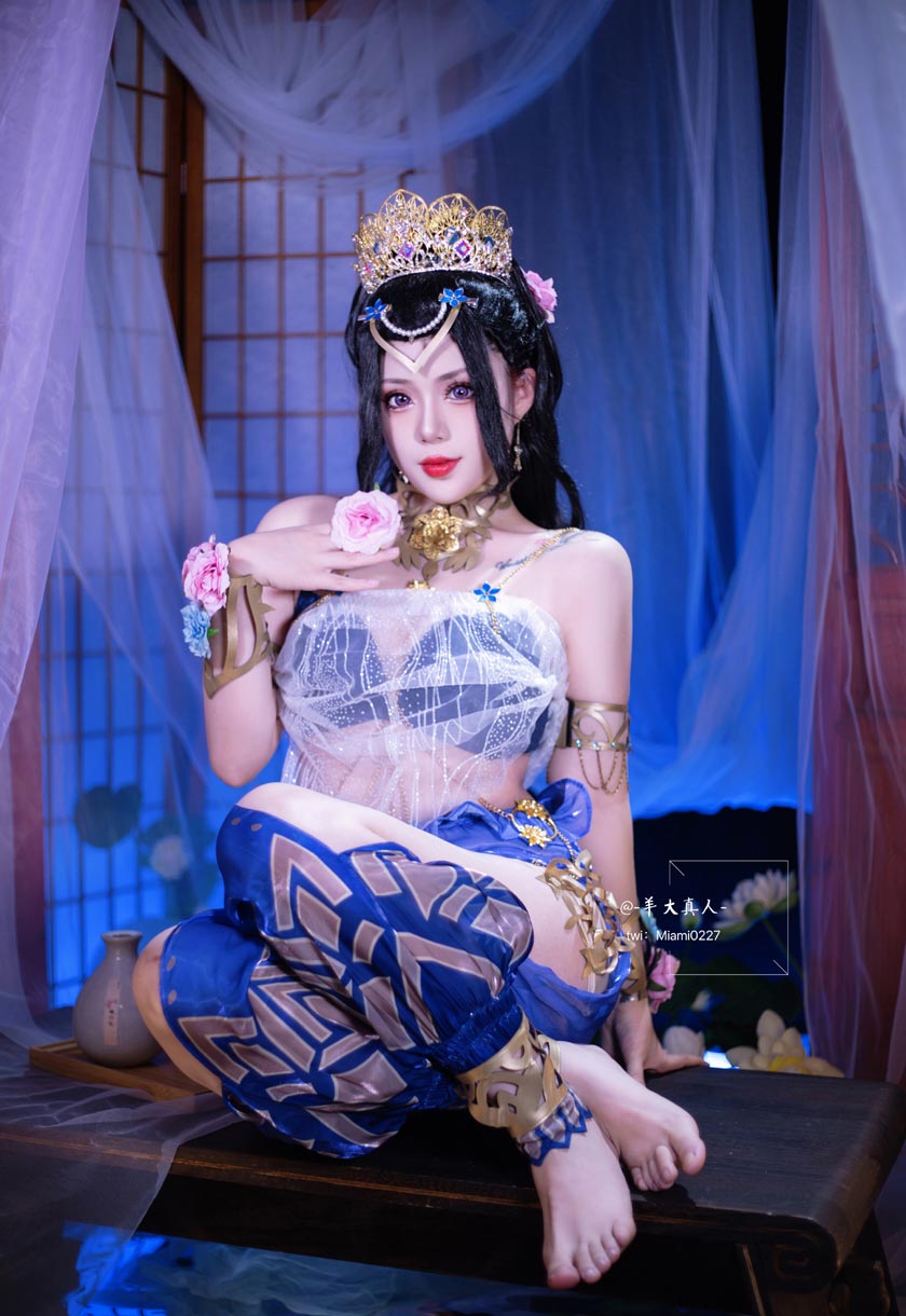 羊大真人COS《永劫无间》迦南「花无痕」西域风