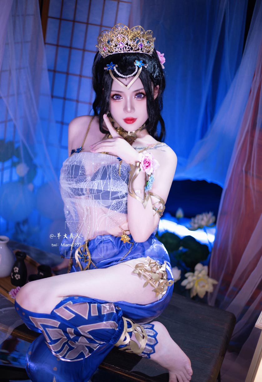 羊大真人COS《永劫无间》迦南「花无痕」西域风