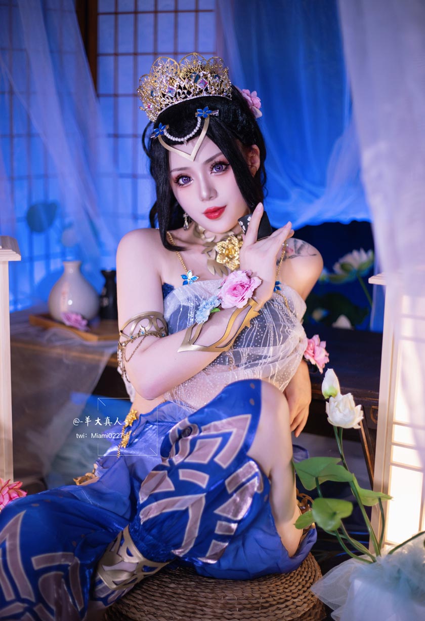羊大真人COS《永劫无间》迦南「花无痕」西域风
