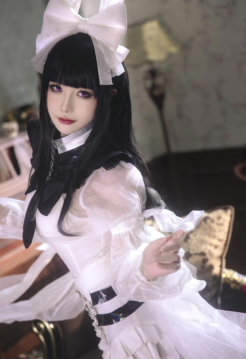 Momoko葵葵COSPLAY黑与白的平行倒映